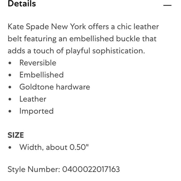 Kate Spade New York Embellished Leather Slim Reversible‎ Belt main image 8